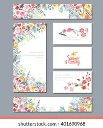 Summer templates with contour flowers.Phrase Summer is coming. Template for your design, greeting cards, festive announcements, posters. | الگوهای تابستانی با گلهای کانتور. تابستان در حال آمدن است.الگوی طراحی ، کارتهای تبریک ، اعلامیه های جشن ، پوستر. – آکادمی پرنیان طرح