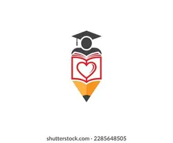 Book Pencil Logo Concept symbol icon sign Element Design. E-book, Graduation, Library, Courses, Book Store and Academy Logotype. Vector illustration template | طراحی عناصر نماد نماد نماد نماد مداد کتاب.کتاب الکترونیکی ، فارغ التحصیلی ، کتابخانه ، دوره ها ، فروشگاه کتاب و آرم آکادمی.الگوی تصویر برداری – آکادمی پرنیان طرح