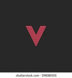 Monogram V logo letter initial, thin pink line design element business card emblem idea, hipster graphic symbol | Monogram V Logo Letter اولیه ، طراحی خطی خطی رنگ صورتی ایده کارت ویزیت ، نماد گرافیکی hipster – آکادمی پرنیان طرح