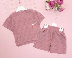 بلوز شلوارک یقه کوبایی