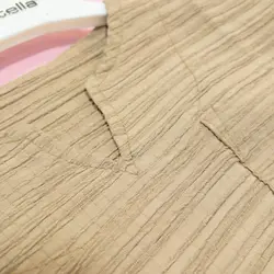 بلوز شلوارک یقه کوبایی