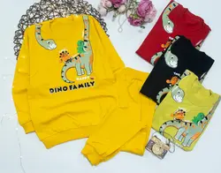بلوزشلوار پسرانه dino family