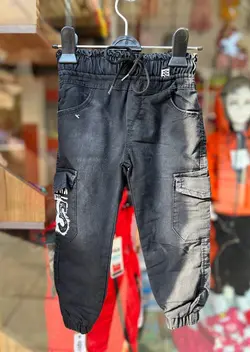 شلوار لاینردار ذغالی گتدار