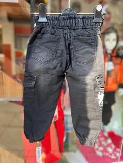 شلوار لاینردار ذغالی گتدار