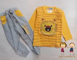 بلوز و شلوار پسرانه طرح شیر
