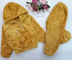 هودی و شلوار تدی خز دو رو