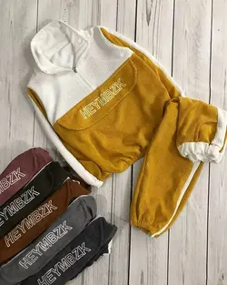 ست اسپرت مخمل کبریتی