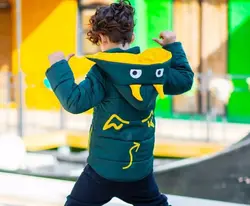 کاپشن پسرانه طرح اژدها