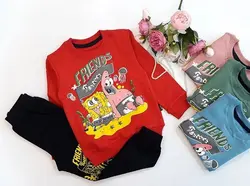 بلوز شلوار اسپرت با طرح باب اسفنجی و پاتریک