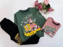 بلوز شلوار اسپرت با طرح باب اسفنجی و پاتریک