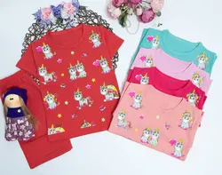 تیشرت شلوارک یونیکورن و قلب