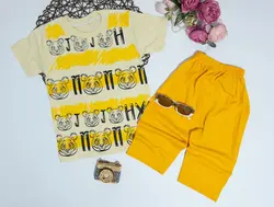 تیشرت شلوارک ببر راه راه