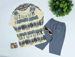 تیشرت شلوارک ببر راه راه