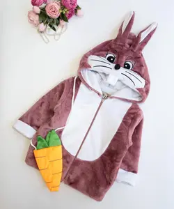 سویشرت تدی خرگوشی با کیف هویجی