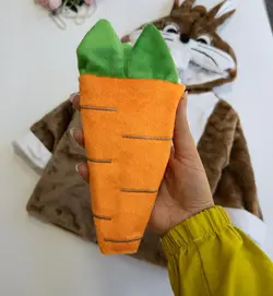 سویشرت تدی خرگوشی با کیف هویجی