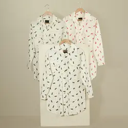 مانتو لینن یقه مردانه 2 جیب لیدی کد 227239