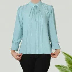 شومیز کرپ الیزه یقه ب ب کد 968128