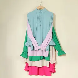 شومیز کرپ الیزه یقه ب ب کد 968128