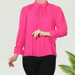 شومیز کرپ الیزه یقه ب ب کد 968128