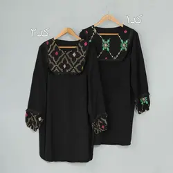 تونیک مشکی سینه خامه دوزی ابروبادی 957184