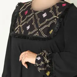 تونیک مشکی سینه خامه دوزی ابروبادی 957184