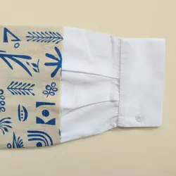 تونیک لینن یقه مردانه چاپی 32357