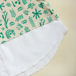 تونیک لینن یقه مردانه چاپی 32357