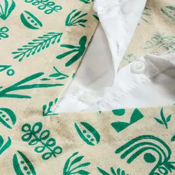 تونیک لینن یقه مردانه چاپی 32357