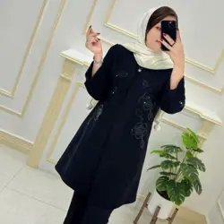 مانتو سوییت پولک دوزی کد227659