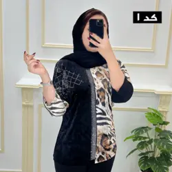 بلوز مخمل مجلسی کد925252