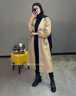 بارونی بلند یقه انگلیسی(157132)