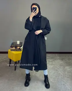 بارونی بلند یقه انگلیسی(157132)