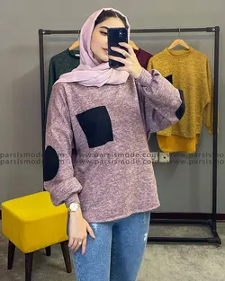 شومیز آنگورا تک جیب (928110)