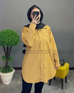 شومیز بغل زیپ رنگی ( 208174)