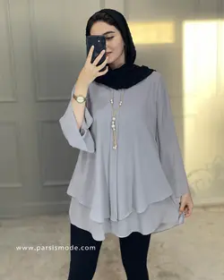 شومیز جلوپیله(10844)