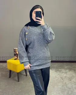 شومیز سرشانه دکمه (928113)