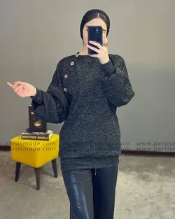 شومیز سرشانه دکمه (928113)