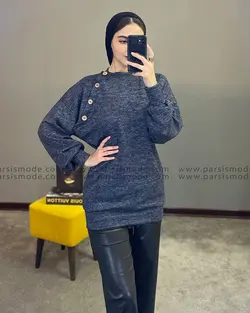 شومیز سرشانه دکمه (928113)