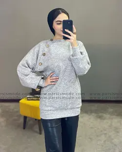 شومیز سرشانه دکمه (928113)