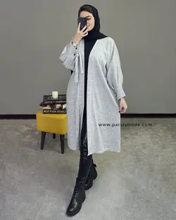 مانتو بلند آستین حلقه ای (217103)