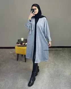 مانتو بلند آستین حلقه ای (217103)