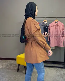 مانتو میکرو کمربند دار (209135)