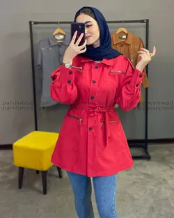 مانتو میکرو کمربند دار (209135)