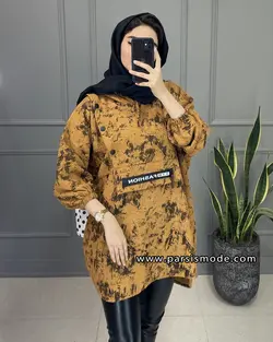 هودی جیب دکمه دار(95810237)