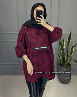 هودی جیب دکمه دار(95810237)