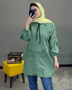 هودی جیب کانگورویی نیم زیپ (209163)
