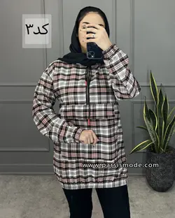 هودی چهارخانه کلاهدار (267106)