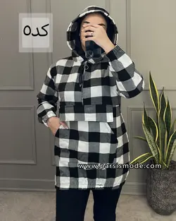 هودی چهارخانه کلاهدار (267106)
