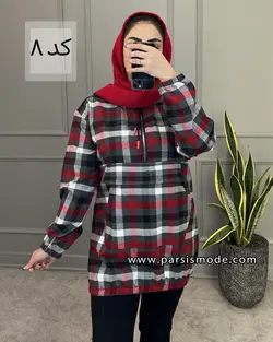 هودی چهارخانه کلاهدار (267106)