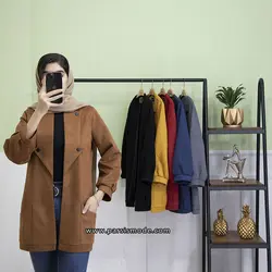 مانتو کتی یقه فلش (227164)